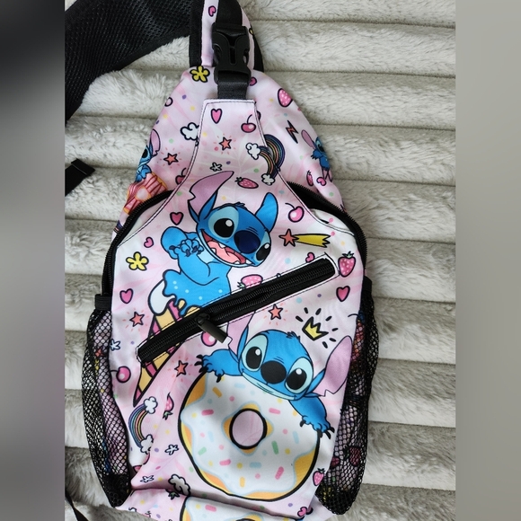 Stitch Pink Donut Sling Bag - Picture 3 of 5
